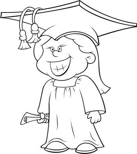Imagenes animadas de graduación para colorear - Imagui