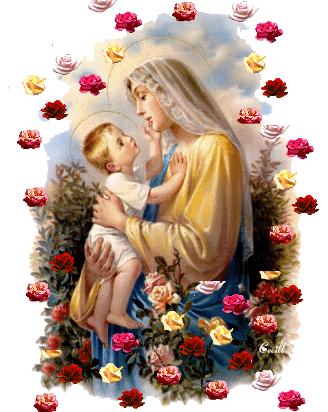 Imágenes animadas de la virgen María - Imagui