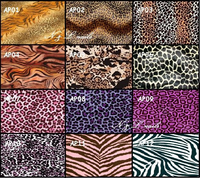 DISTRIBUCION DE MATERIAL PARA UÑAS: STICKERS ANIMAL PRINTS DISTRIBUCION DE MATERIAL PARA UÑAS: STICKERS ANIMAL PRINTS