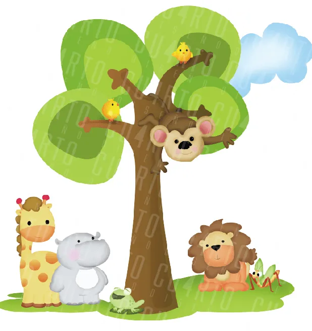 Pixel Decoracion De Amientes Infantiles Animales De La Selva ... Pixel Decoracion De Amientes Infantiles Animales De La Selva ...