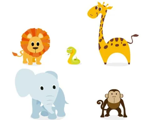 Conjunto de tiernos animalitos de la selva en vectores gratis . Estos ... Conjunto de tiernos animalitos de la selva en vectores gratis . Estos ...