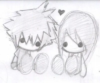 imagenes de anime de amor para dibujar chida | love | Pinterest ...