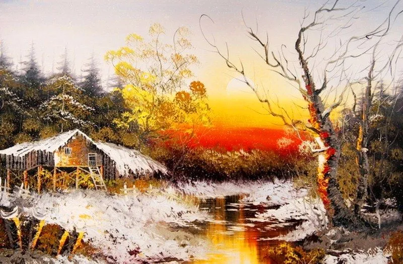 Imágenes Arte Pinturas: Cuadros de paisajes fáciles para pintar al ... Imágenes Arte Pinturas: Cuadros de paisajes fáciles para pintar al ...