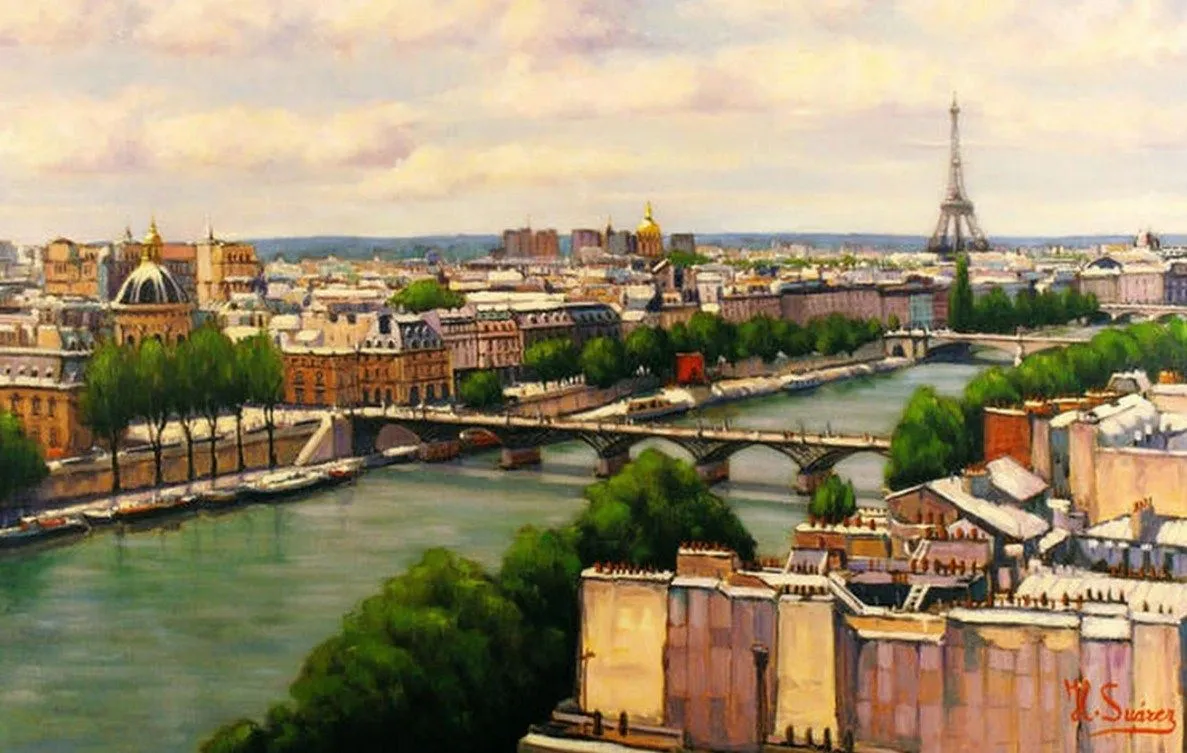 Paisajes y Bodegones: Cuadro al Oleo: Paisaje de Ciudades Paisajes y Bodegones: Cuadro al Oleo: Paisaje de Ciudades