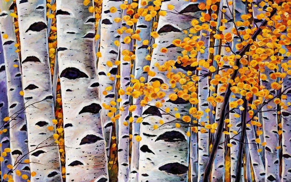 Imágenes Arte Decotativo: Cuadros de Paisajes con Árboles Pintados ...