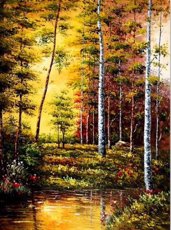 Paisajes y Bodegones: Pintura en Oleo: Paisajes Bosques