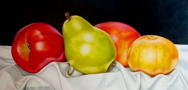 Imágenes Arte Pinturas: Bodegones de frutas: pinturas al óleo ...