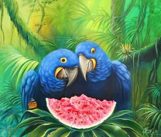 Imágenes Arte Pinturas: Paisajes con aves pintados en óleo Imágenes Arte Pinturas: Paisajes con aves pintados en óleo
