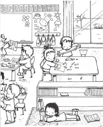 Un dibujo de un salón - Imagui