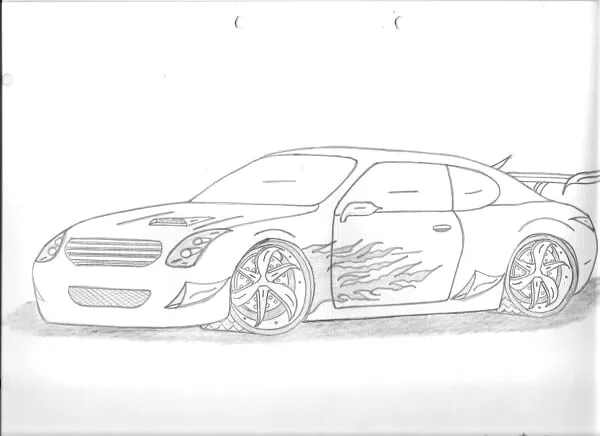 Dibujos de carros clasicos a lapiz - Imagui