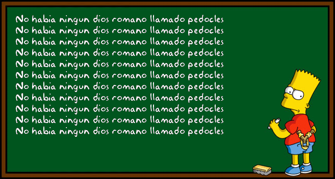 Imágenes de Bart Simpson en el pizarrón para compartir en Facebook ... Imágenes de Bart Simpson en el pizarrón para compartir en Facebook ...