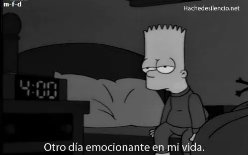 Imagenes de bart triste con frases - Imagui