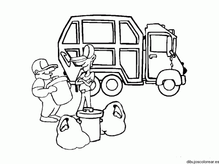 Imagenes de un bote de basura para colorear - Imagui