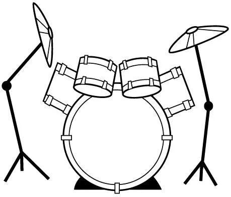 Imagenes de bateria para colorear - Imagui