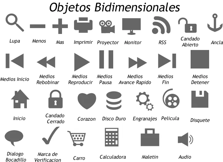 FIREWORKS-RMJ: Objetos bidimensionales