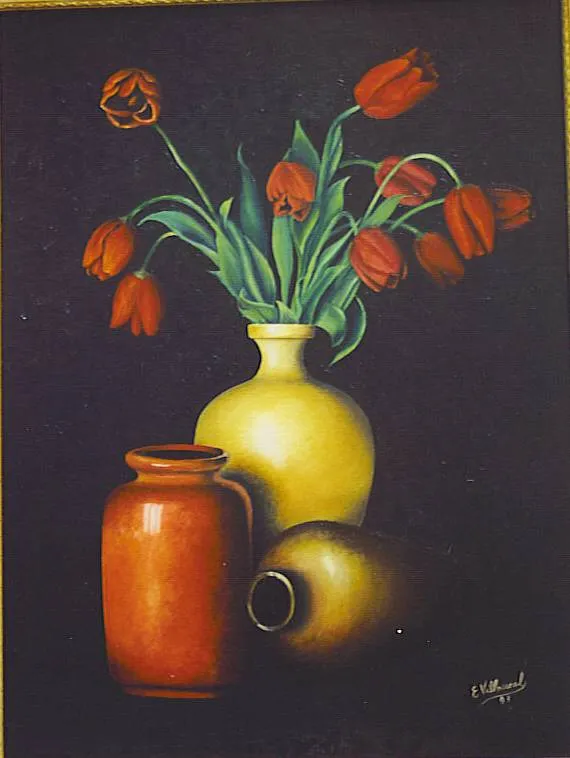 bodegón con flores maria elena villarreal figueroa - Artelista.com bodegón con flores maria elena villarreal figueroa - Artelista.com