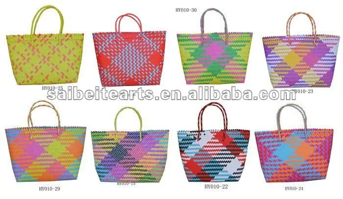 Venta al por mayor de tejido a mano de plástico PP tejido bolso de ... Venta al por mayor de tejido a mano de plástico PP tejido bolso de ...