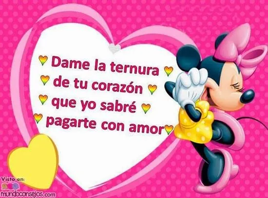 Imagenes bonitas con frases de amor y corazones - pensamientos de ...