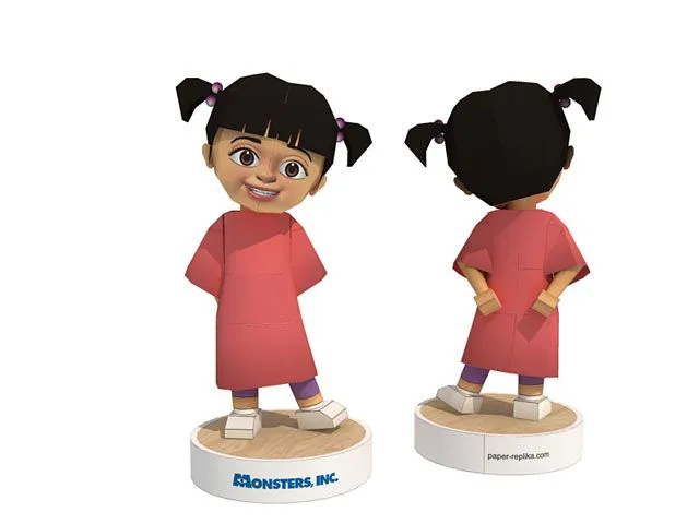 DePapercraftBlog: Monsters Inc.: Boo Papercraft DePapercraftBlog: Monsters Inc.: Boo Papercraft