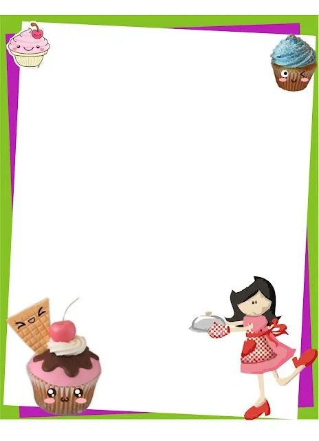 Imagenes de bordes para caratulas pergaminos rosados - Imagui