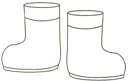 Botas de agua dibujo para colorear - Imagui Botas de agua dibujo para colorear - Imagui