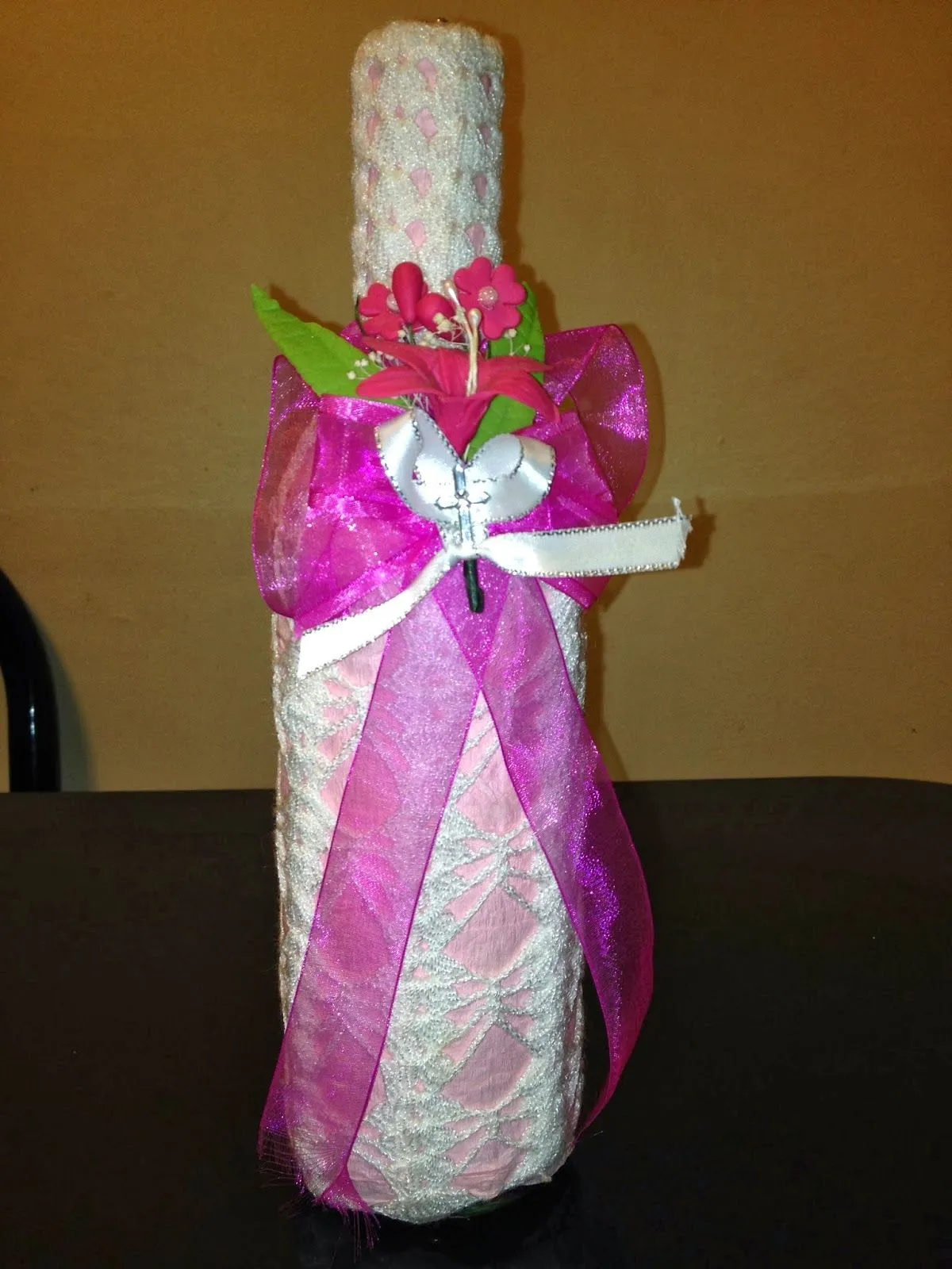 Hogar Crochet Moda Maquillaje Y Peinados: VESTIDO PARA BOTELLAS EN ...