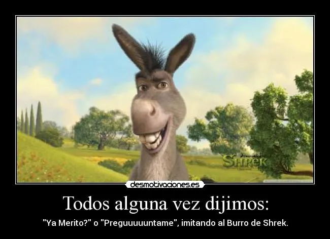 Imagenes del burro de shrek con frases - Imagui