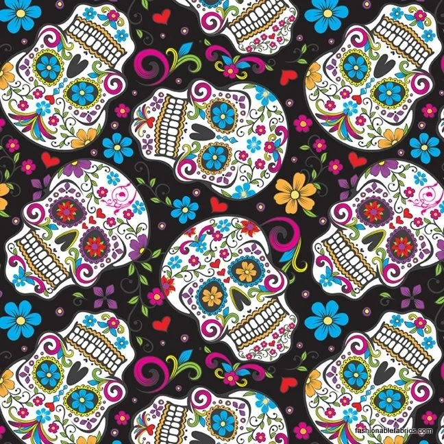 calaveras | Pattern | Pinterest | Backgrounds, Cotton and Fabrics