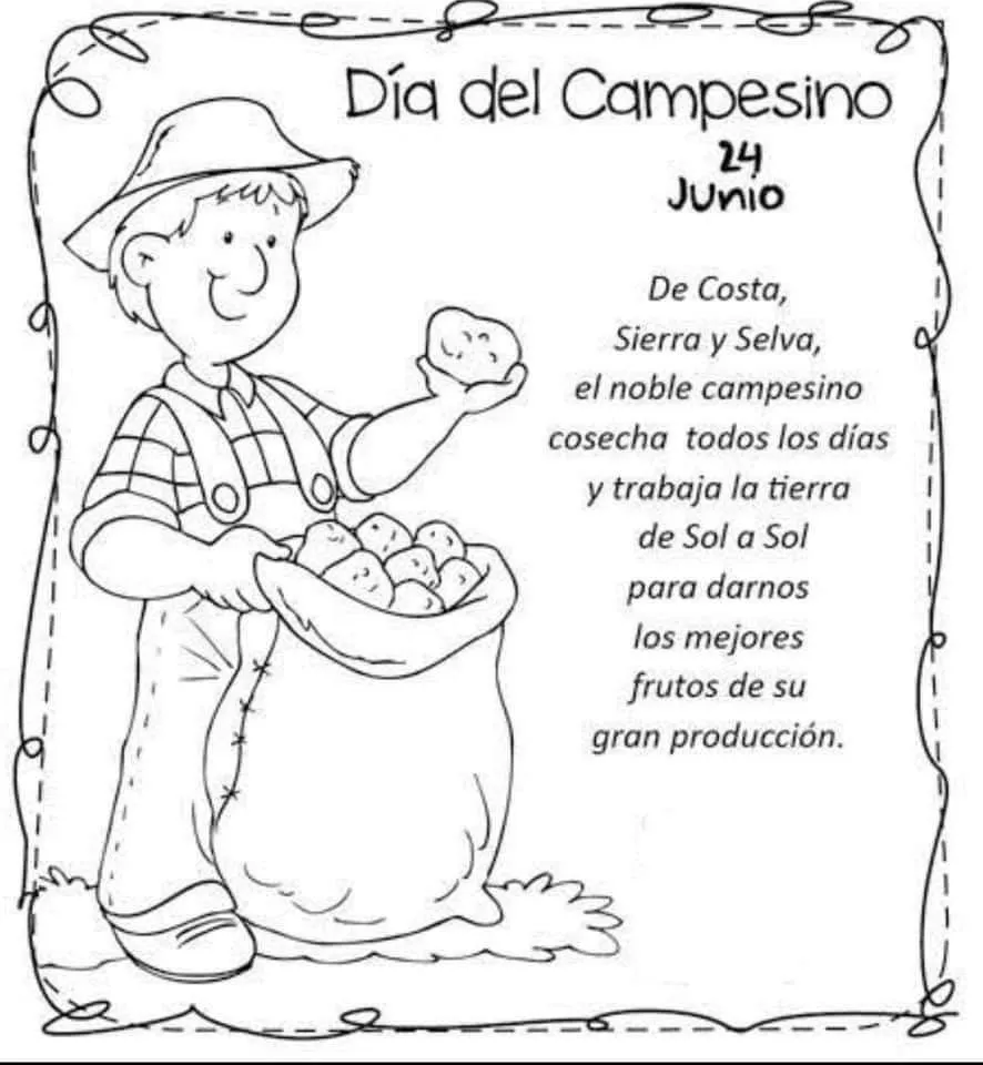 Imágenes por el Día del Campesino en Perú para dibujar y colorear este 24 de junio: los mejores dibujos y poemas para celebrar el dia del campesino | Fotos | Sociedad | La República Imágenes por el Día del Campesino en Perú para dibujar y colorear este 24 de junio: los mejores dibujos y poemas para celebrar el dia del campesino | Fotos | Sociedad | La República