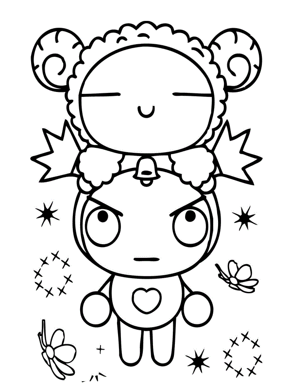 Gatos de pucca para colorear - Imagui