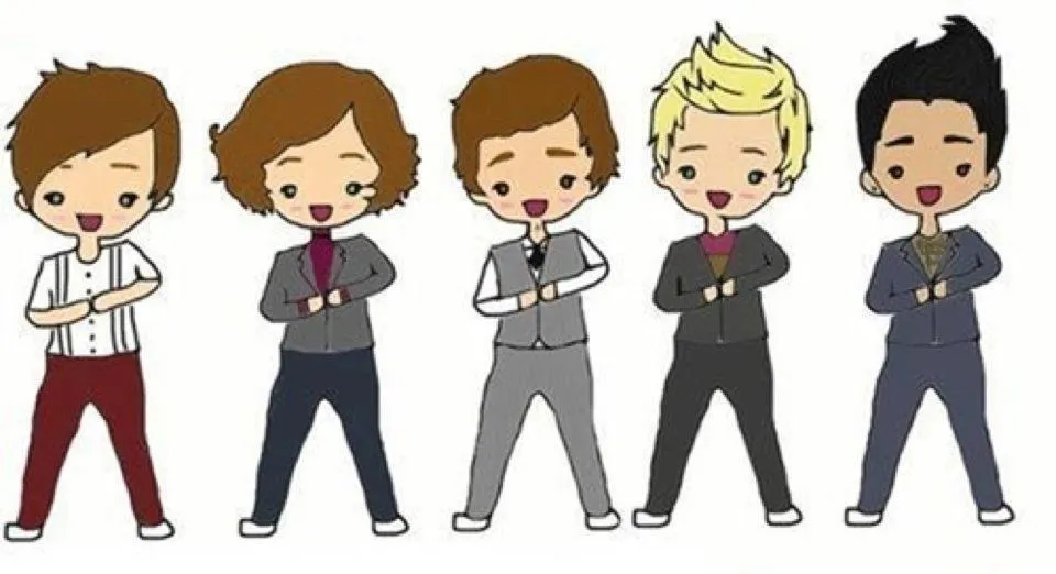 Imagenes de los one direction en caricatura - Imagui