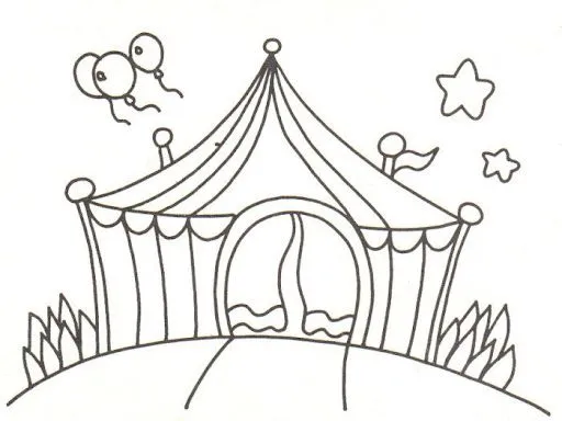 Dibujos de una carpa de circo - Imagui