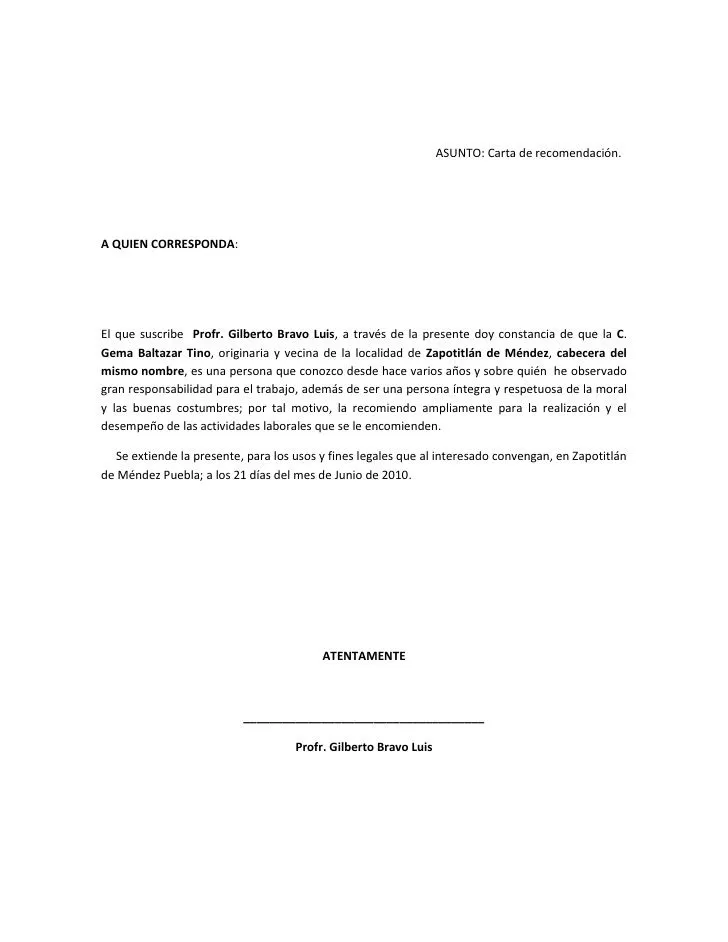 Imágenes de carta de recomendación | Imágenes