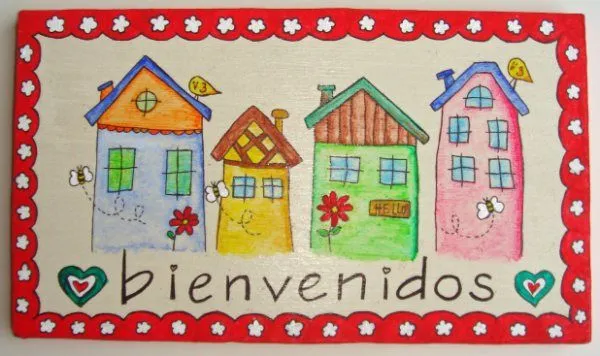 Imagenes • Cartel de bienvenido a casa