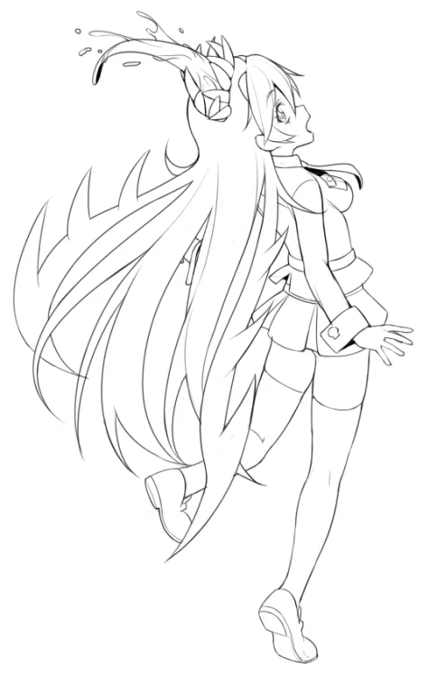 imagenes] chicas animes para colorear - Taringa!