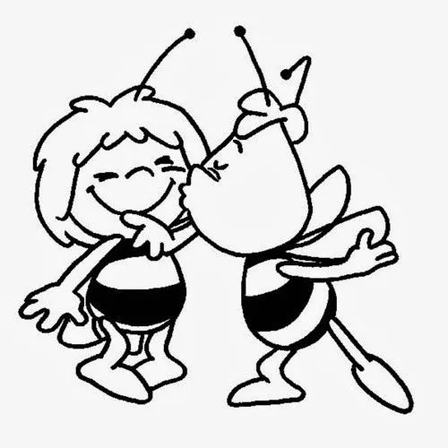 Imágenes para Colorear de la Abeja Maya (16 fotos)