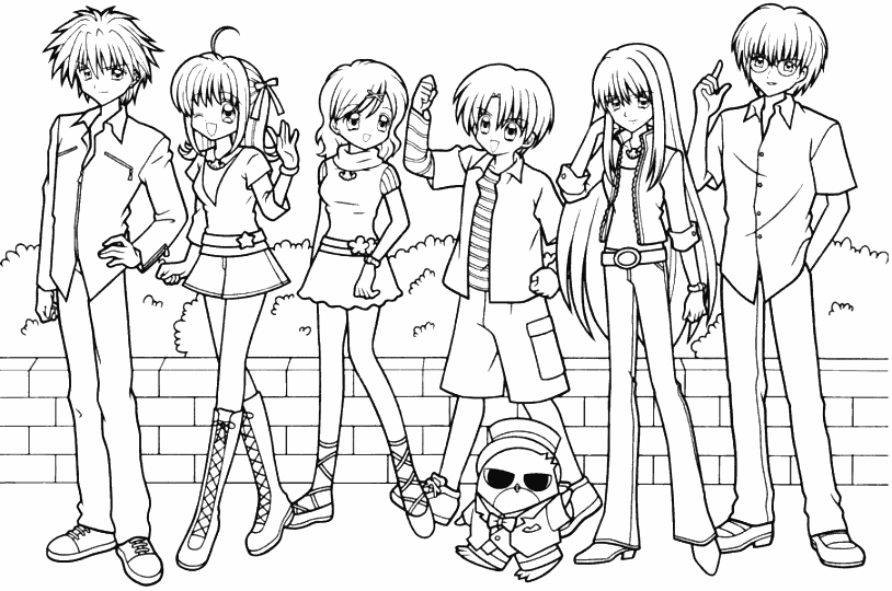 Dibujos de anime para colorear - Imagui
