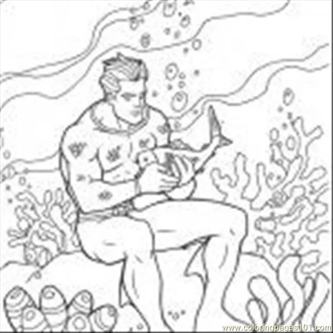 Imagenes para colorear de aquaman - Imagui