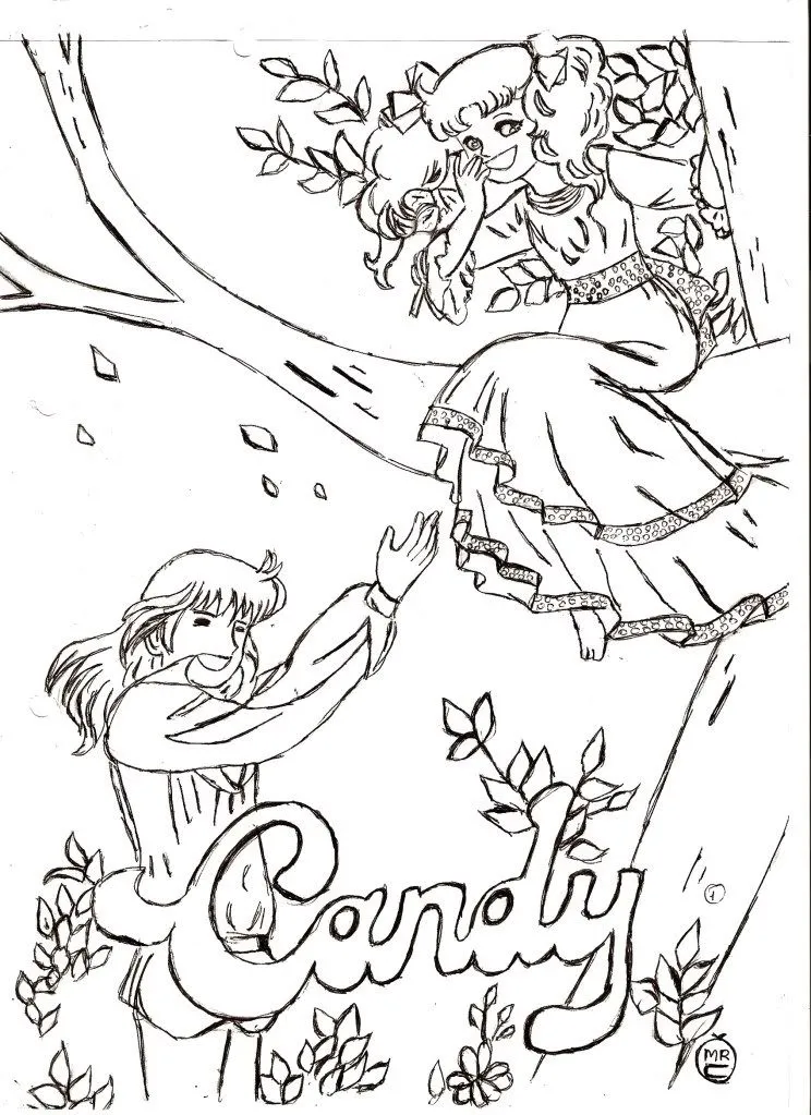 Imágenes para Colorear de Candy Candy (13 fotos)