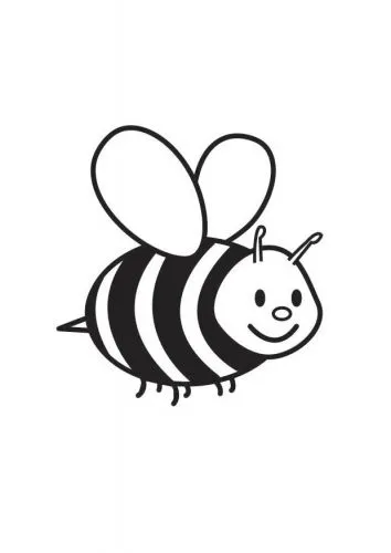 Banco de Fotos gratis: Caricatura de abeja para iluminar Banco de Fotos gratis: Caricatura de abeja para iluminar