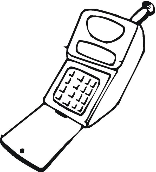 Telefono para colorear