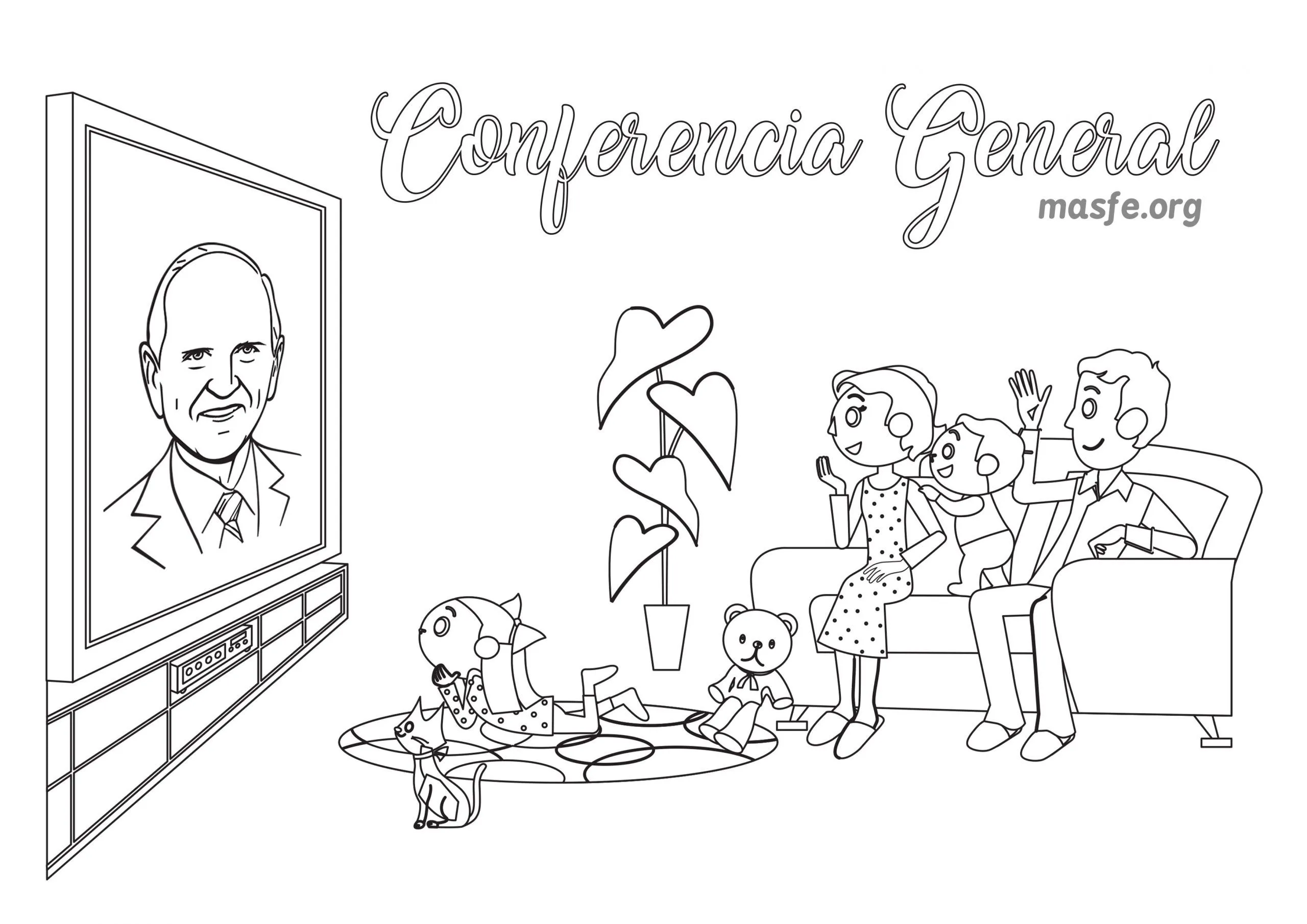 Imágenes para colorear de la Conferencia General para los niños Imágenes para colorear de la Conferencia General para los niños