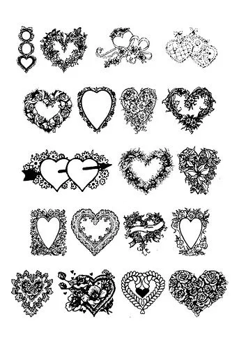 Figuras de corazones y estrellas para colorear San Valentín - Imagui Figuras de corazones y estrellas para colorear San Valentín - Imagui