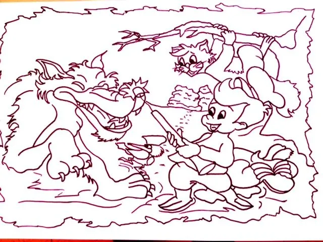 Imágenes para colorear cuento pedro y el lobo - Imagui