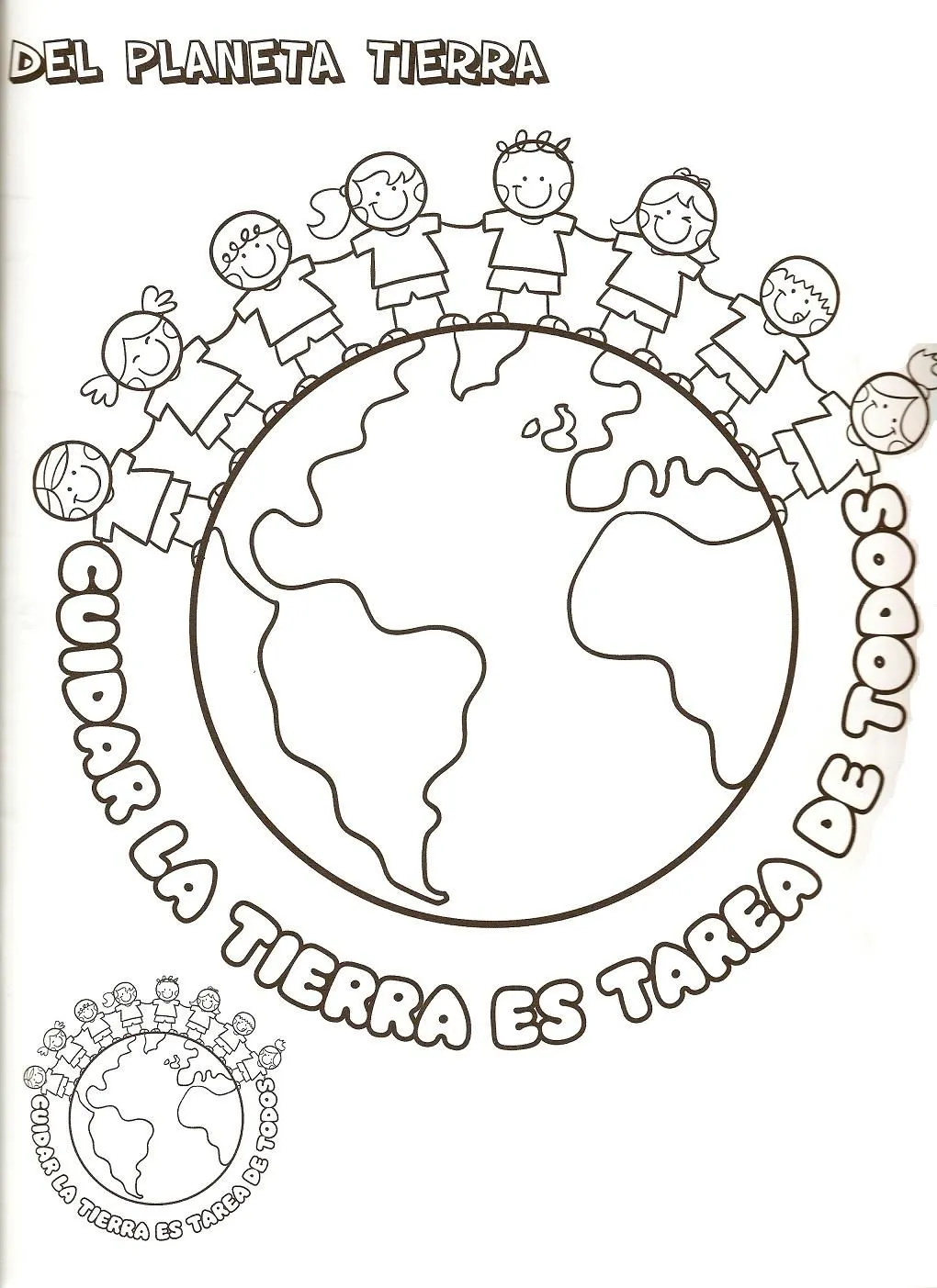 Salvar el planeta Tierra Colouring Pages