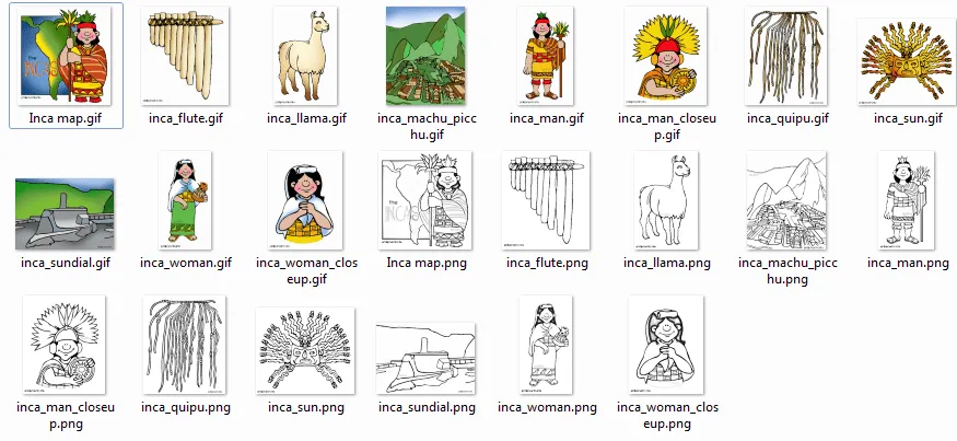 Imágenes para colorear cultura Inca | Diario Educación Imágenes para colorear cultura Inca | Diario Educación
