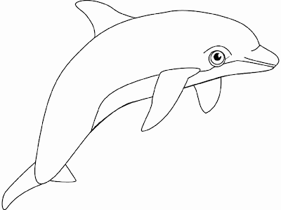 Imagenes para colorear: Delfin saltando para colorear Imagenes para colorear: Delfin saltando para colorear