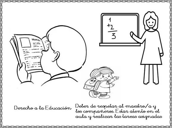 Imagenes para colorear de los derechos y obligaciones de los niños ... Imagenes para colorear de los derechos y obligaciones de los niños ...