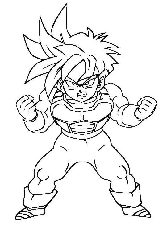 Imágenes para colorear de Dragon Ball Z muy originales | Colorear ...