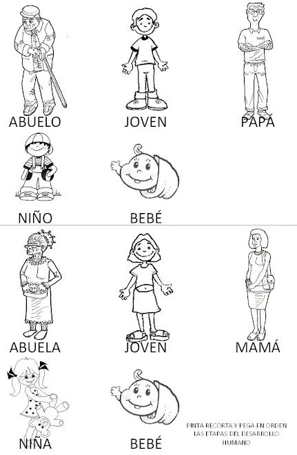 Etapas del desarrollo humano PARA COLOREAR - Imagui Etapas del desarrollo humano PARA COLOREAR - Imagui